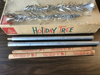 Vintage Mid Century 6’ Aluminum Pom Pom Christmas Tree Warren 6mpo - 49 See Descp