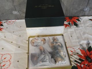 Vintage Lenox The Holy Family Renaissance Nativity Scene Porcelain Figurines Nib
