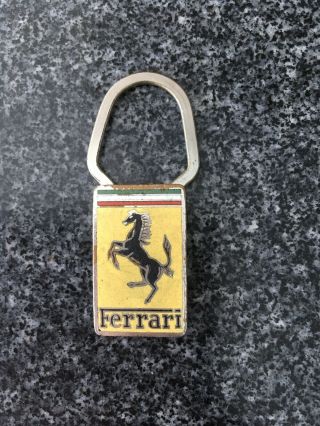 Vintage A.  E.  Lorioli Ferrari Key Ring