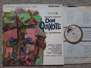 Rudolf Kempe Strauss: Don Quixote Hmv Orig Uk Asd 326 W/g Ed1 1960