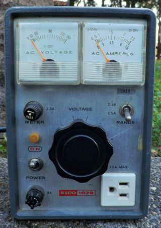 Vintage Eico 1078 Variable Ac Power Supply