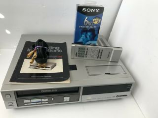 Panasonic Omnivision Pv - 1630 Vintage Cassette Vhs Vcr Player Recorder Remote