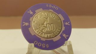 Playboy 500.  00 Rare Chip.  Not From " Dig ".  Not Backup Chip.  Atlantic City Ac Nj