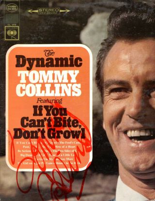 Tommy Collins - The Dynamic - Stereo Promo Lp Signed By Tommy
