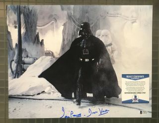 Dave Prowse Signed Auto Star Wars " Darth Vader " 11x14 Photo Beckett Bas
