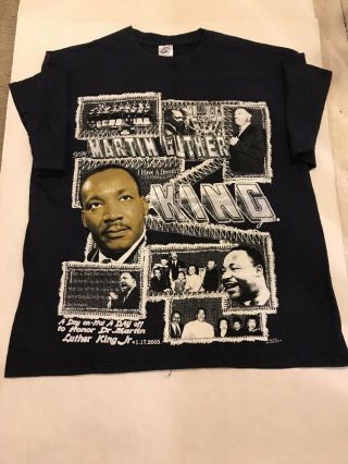 Martin Luther King Jr.  2005 I Have A Dream Double Sided Rap T - Shirt X - Large