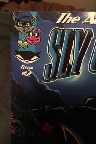 The Adventures of Sly Cooper Issue 2 2004 Rare Promo Comic PS2 Video Game Sony 3