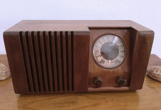 Vintage 1946 Olympic Radio Model 6 - 502 Tube Radio,  Refinished & Perfect