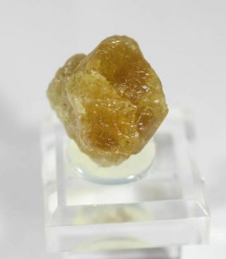 Orange Scheelite Crystal: Cohen Mine,  Cochise County Arizona - Very Rare