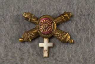 Us Army Field Artillery Chaplain Collar Insignia Pin 1902 1905