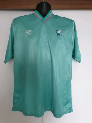 Chelsea 1987 - 1989 Umbro Away Retro Vintage Football Shirt - Large