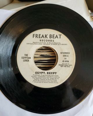 Egyptian Lover Egypt,  Egypt Rare 45 Promo Freak Beat Records