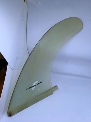 Vintage Futures Fins Nose Rider Longboard Surfboard Single Fin Made In Usa 9.  25