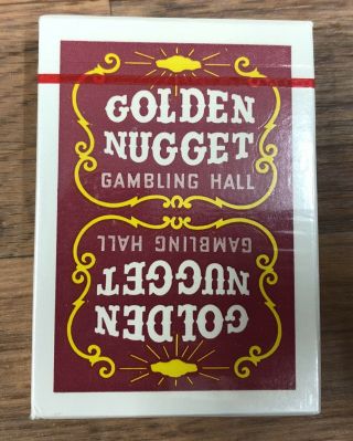 Vintage Golden Nugget Casino Playing Cards Red Deck Downtown 2