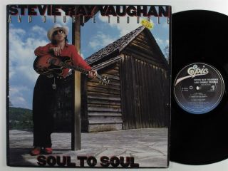 Stevie Ray Vaughan & Double Trouble Soul To Soul Epic Lp Vg,  Promo