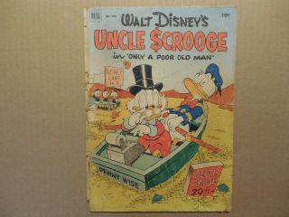 Uncle Scrooge 386 (four Color) Only A Poor Old Man,  Disney Dell 1952 Fr/gd