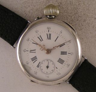 Great Silver Case Fully Serviced All 1900 French Wrist Watch A,