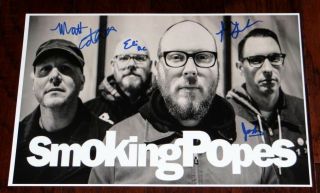 Smoking Popes Band Signed 12x18 Promo Poster