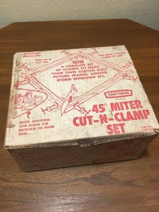 Sears Craftsman 45 Degree Miter Cut - N - Clamp With Corner Clamp To Miter To Form
