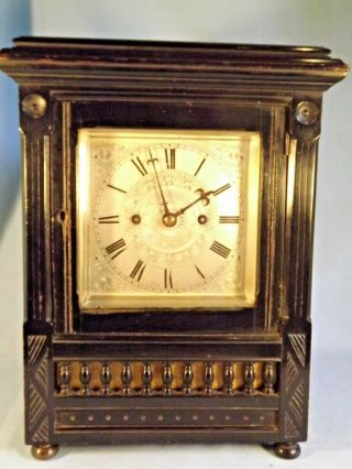 " Arts & Crafts " Double Fusee Bracket Clock " Desbois " London.