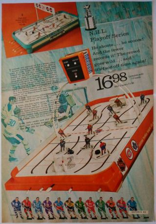 1970 Vintage Paper Print Ad Nhl Playoff Series Slap - Shot Hockey Game 14 Teams