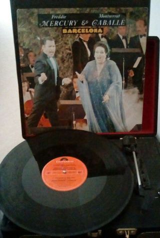 Freddie Mercury & Montserrat Caballe ‎– Barcelona Vinyl 12 " P/s Single Pospx 887