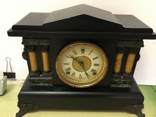 Antique Sessions 8 Day Mantle Clock,  19th Century,