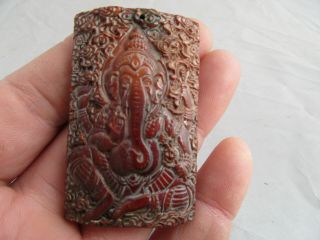 Rare Antique Chinese Hand - Carved Bovine Bone Pendants S07