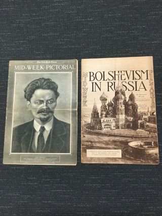 Russian Revolution - Trotsky - Bolshevism - 2 York Times Mid - Week Pictorials