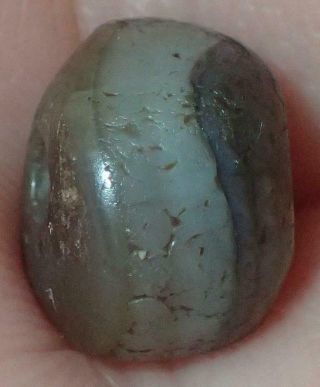 9.  5mm Very Rare Ancient Indo - Tibetan Sulemani Chung Agate Bead,  S1684