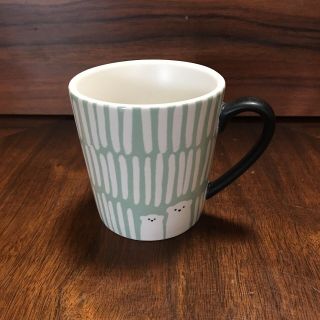 Starbucks 2016 2 Polar Bears Coffee Espresso Mug Cup 6 Oz Green & White Euc