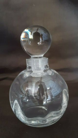 Vintage Round Shaped Perfume Bottle With Stopper