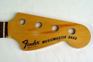 1977 Fender Musicmaster Bass Rosewood Neck Vintage American Usa