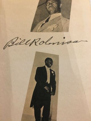 Bill Robinson “Mr.  Bojangles” Signed Page “The Little Colonel” Actor/Dancer 2
