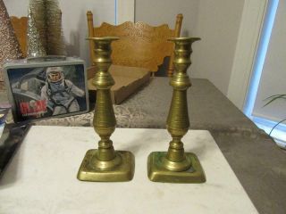Antique Brass Push Up Candlestick Holders Repair