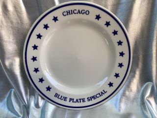 Chicago Blue Plate Special Homer Laughlin - Plate “original” Restaurant China