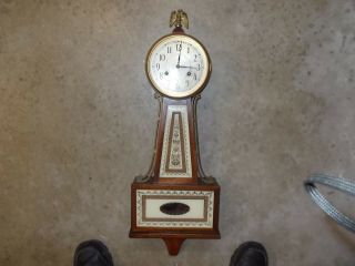Seth Thomas 8 Day T&s " Brookfield " Banjo Clock Circa 1940