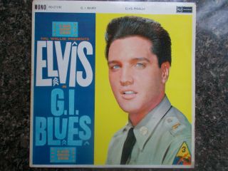 Ex - Uk Rca Lp - Elvis Presley (& The Jordanaires) - " G.  I.  Blues "