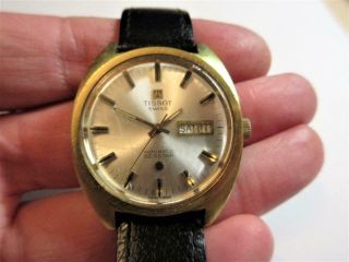 Vintage Tissot Swiss Automatic Seastar Mens Wristwatch - Vgc,