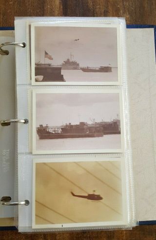 Over 100 Vintage Vietnam War Pictures Photo Pt Boat Us Navy Saigon Apc In Album