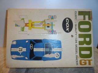 Cox Vintage 1/24 Scale Ford Gt Slot Car L.  N.  I.  O.  B.