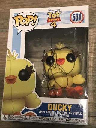 Keegan Michael Key Signed At D23 Ducky Funko Pop 531 Toy Story 4