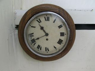 Antique German School/station Wall Clock,  Hac Movement,