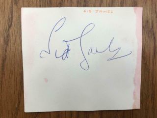 Vintage Sid James (carry On) Signed Autograph Album Page (others On Reverse)