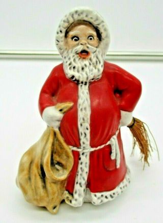 Vintage Goebel West Germany Santa Claus Figurine W/ Sack Broom 1975 44 350 - 09