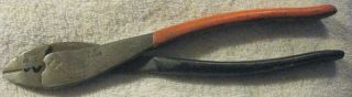 Vintage Thomas & Betts Wt - 111 - M Sta - Kon Lug Crimper Cutter Pliers,  Crimping Tool