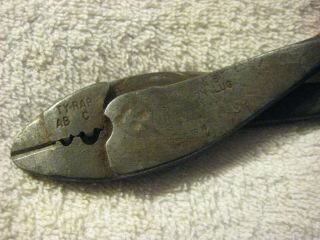 Vintage Thomas & Betts WT - 111 - M STA - KON Lug Crimper Cutter Pliers,  crimping tool 3