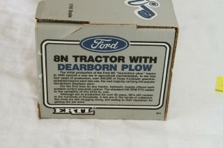 Vintage Ertl Ford 8N Tractor with Dearborn Plow Ertl 841DA Special Edition 2
