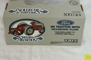 Vintage Ertl Ford 8N Tractor with Dearborn Plow Ertl 841DA Special Edition 3