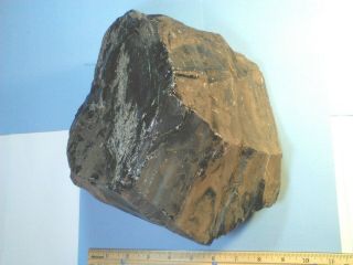 Large Piece Of Black Obsidian Rough - Over 17 Lbs.